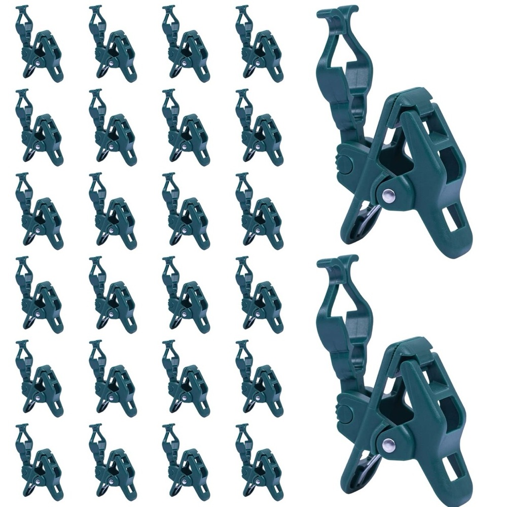 Christmas Light Clips, 50 Count Holiday Light Quick Spring Clips NEW